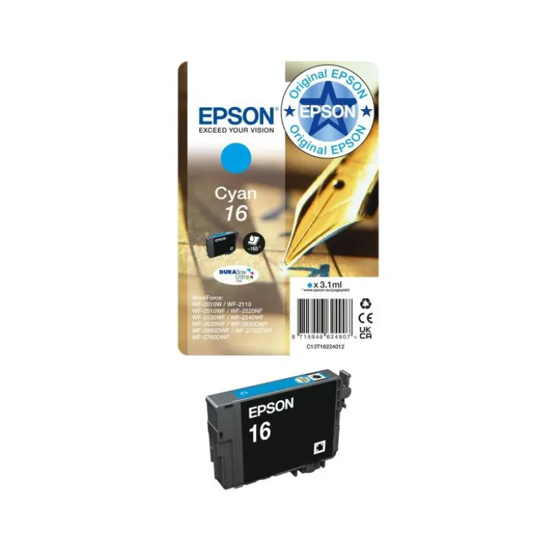 CARTUCHO EPSON 16 COLOR CIAN C13T16224012
