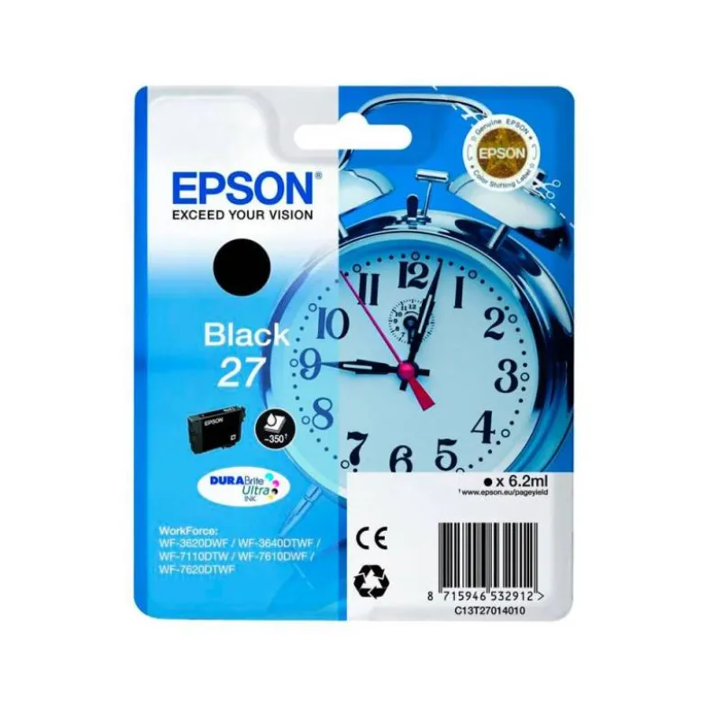 Cartucho Epson 27 Durabrite color Negro C13T27014012