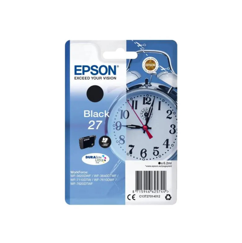 Cartucho Epson 27 Durabrite color Negro C13T27014012