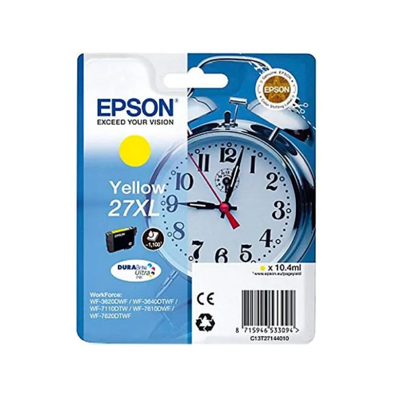Cartucho Epson 27 XL Durabrite color Amarillo C13T27144012