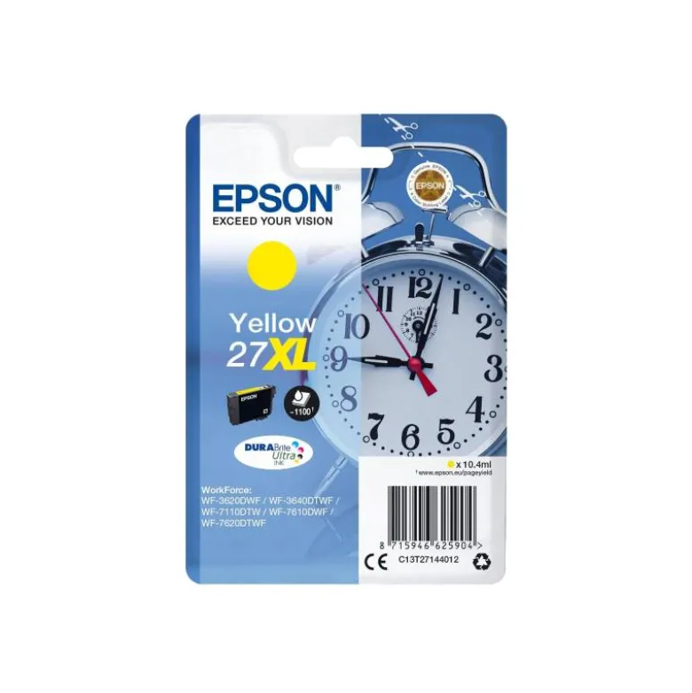 Cartucho Epson 27 XL Durabrite color Amarillo C13T27144012