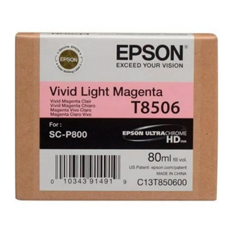 CARTUCHO EPSON SURECOLOR SC-P800 COLOR MAGENTA CLARO C13T850600