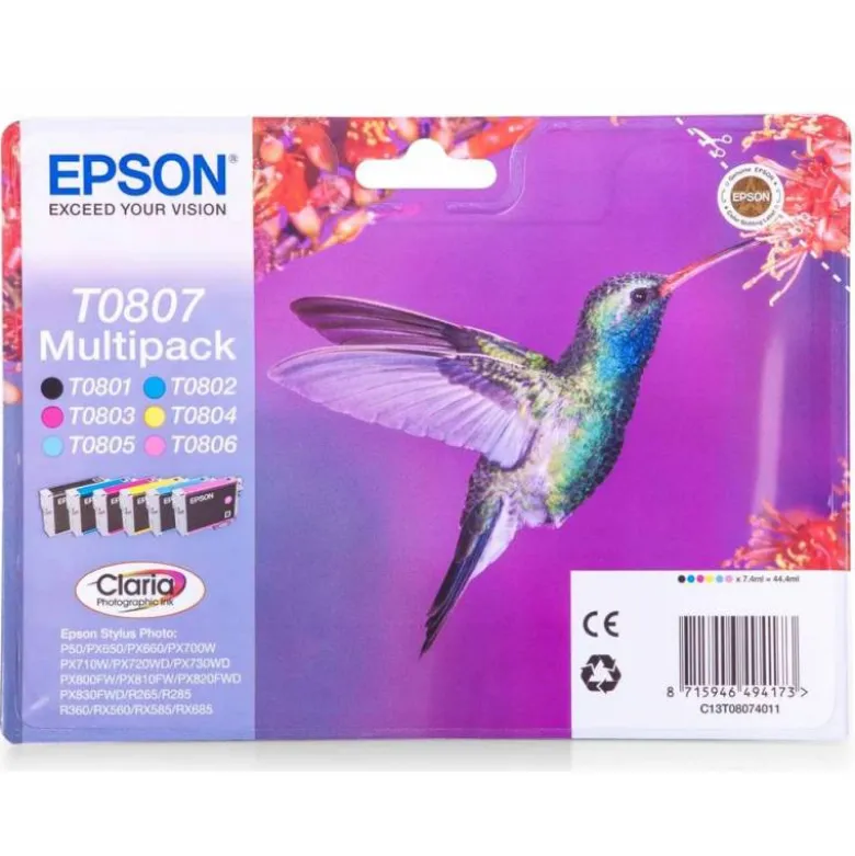 Cartucho Epson T0807 Tricolor T080740
