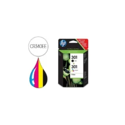 CARTUCHO HP 301 CR340EE NEGRO + COLOR XP-55 / 750 / 760 / 850 /860 / 950 / 960