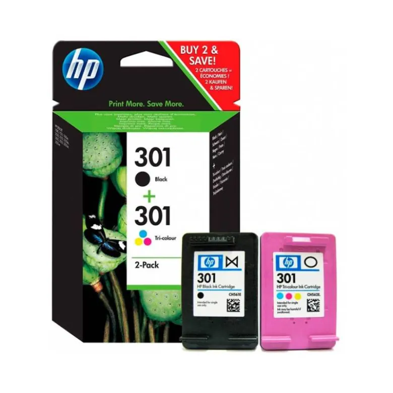 CARTUCHO HP 301 CR340EE NEGRO + COLOR XP-55 / 750 / 760 / 850 /860 / 950 / 960