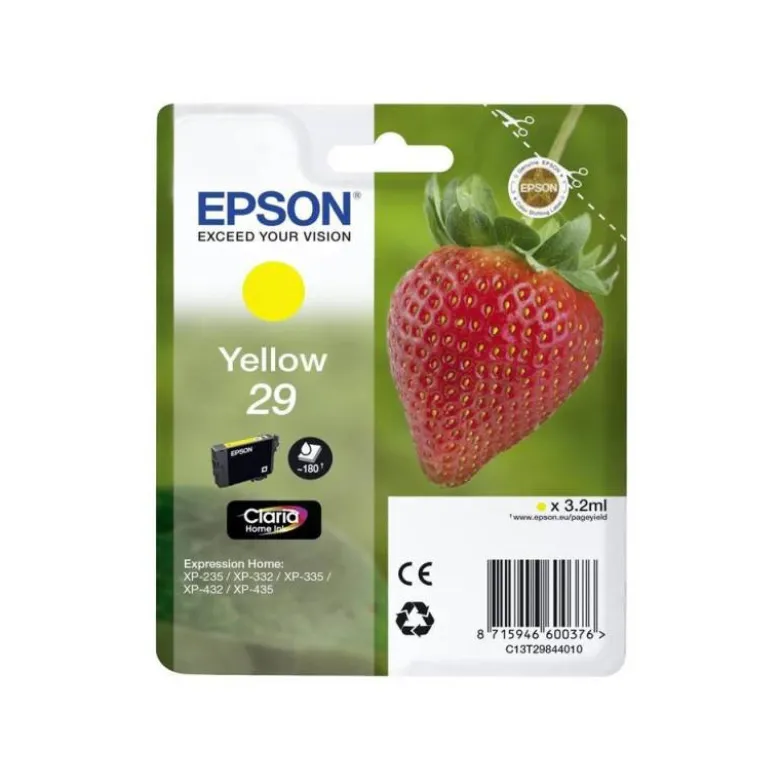CARTUCHO INK-JET EPSON 29 COLOR AMARILLO C13T29844012