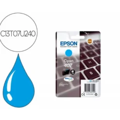 CARTUCHO INK-JET EPSON 407 COLOR CIAN C13T07U240