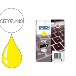 CARTUCHO INK-JET EPSON 407 COLOR AMARILLO C13T07U440