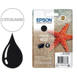 CARTUCHO INK-JET EPSON 603 COLOR NEGRO C13T03U14010