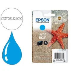 CARTUCHO INK-JET EPSON 603 COLOR CIAN C13T03U24010