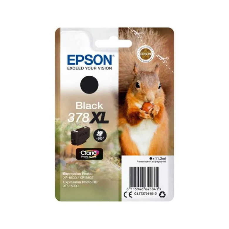 CARTUCHO INK-JET EPSON 378 XL COLOR NEGRO C13T37914010