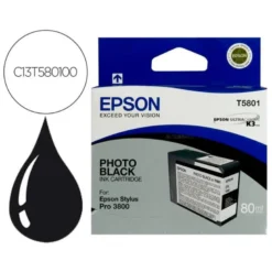 CARTUCHO INK-JET EPSON COLOR NEGRO C13T580100