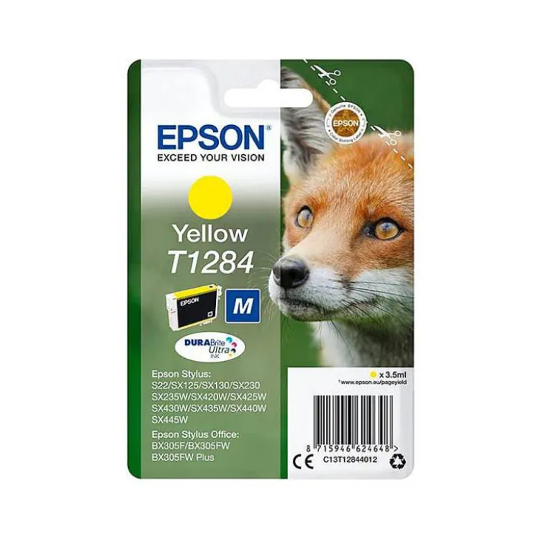 CARTUCHO INK-JET EPSON T1284 COLOR AMARILLO C13T12844012