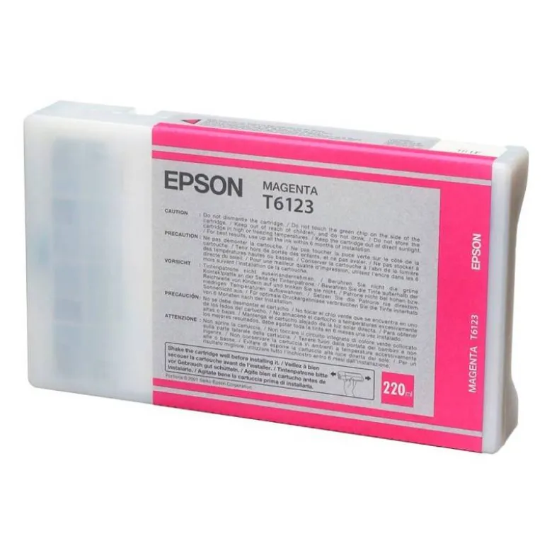 CARTUCHO INK-JET EPSON T6123 COLOR MAGENTA C13T612300