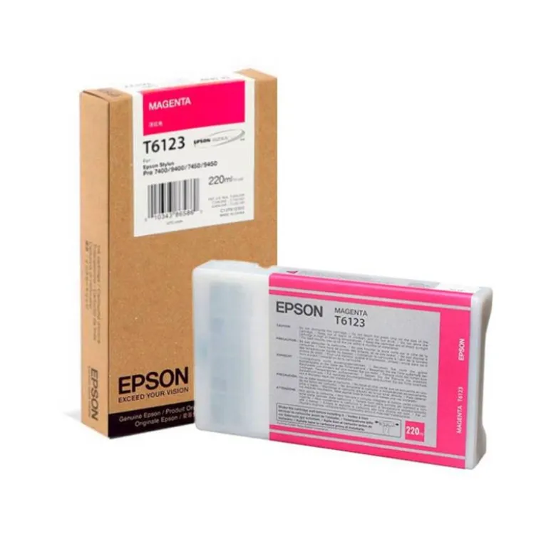 CARTUCHO INK-JET EPSON T6123 COLOR MAGENTA C13T612300