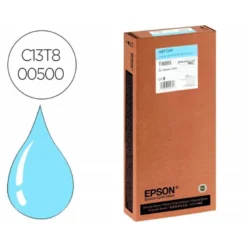 CARTUCHO INK-JET EPSON T8005 COLOR CIAN CLARO C13T800500