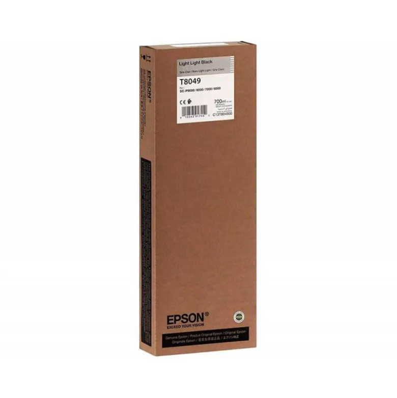 CARTUCHO INK-JET EPSON T8049 COLOR GRIS C13T804900