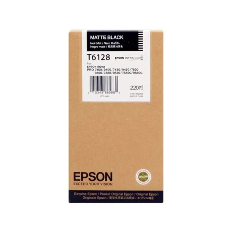 CARTUCHO INK-JET EPSON T6128 COLOR NEGRO FOTO C13T612800