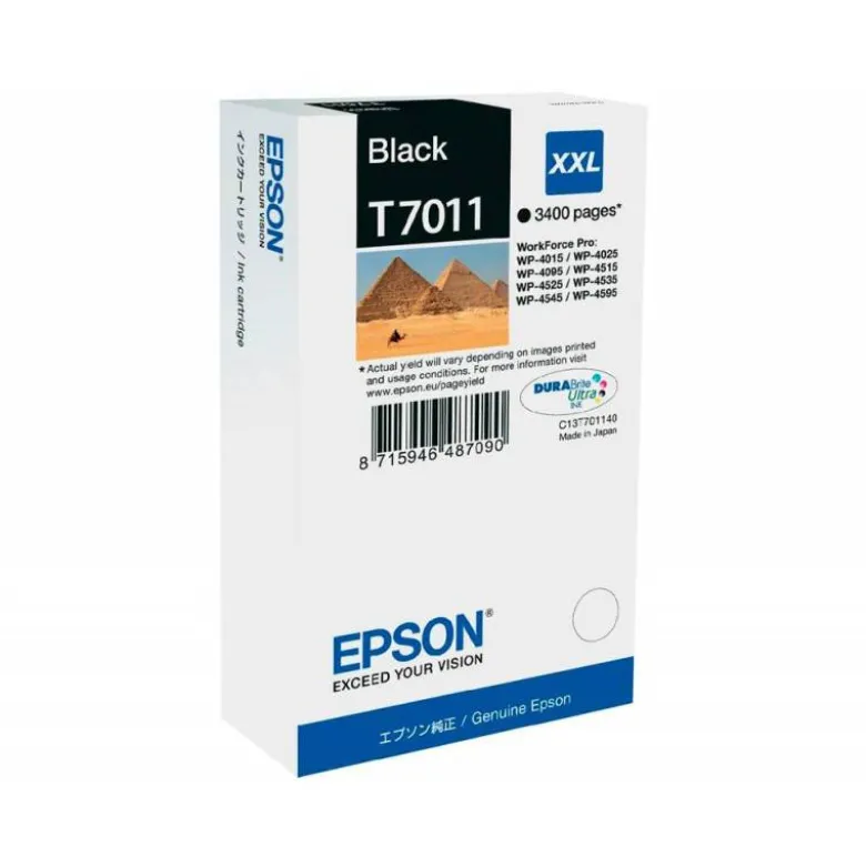 CARTUCHO INK-JET EPSON T7011 COLOR NEGRO C13T70114010