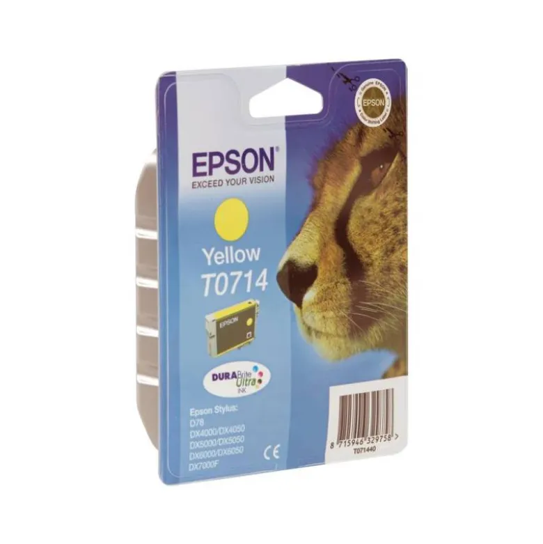 CARTUCHO INK-JET EPSON T0714 COLOR AMARILLO C13T07144012