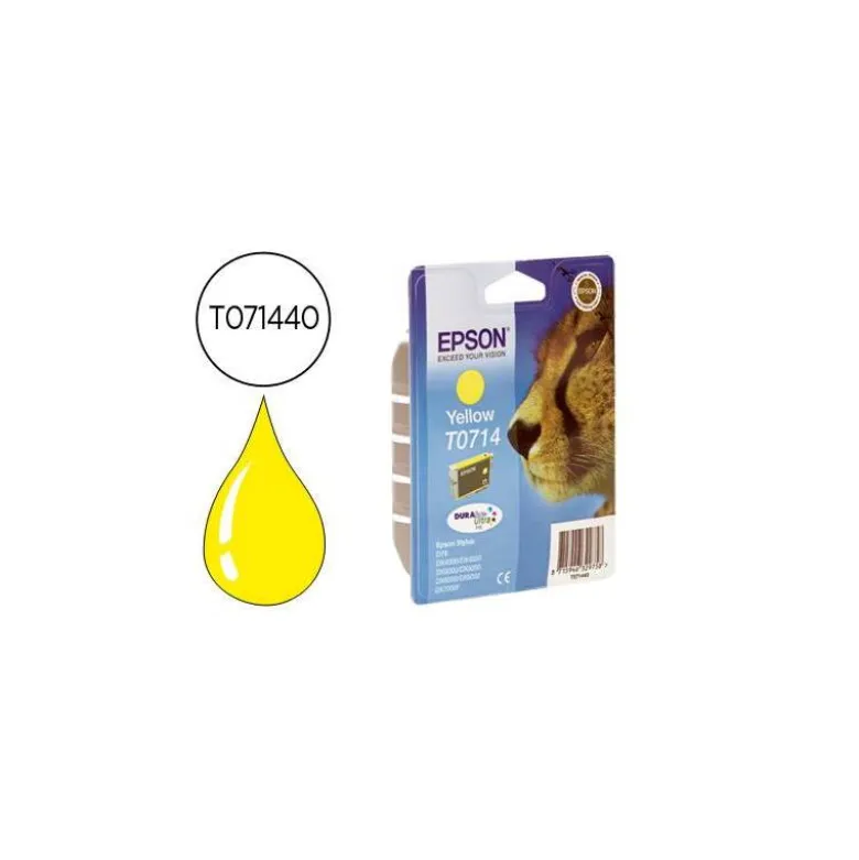 CARTUCHO INK-JET EPSON T0714 COLOR AMARILLO C13T07144012