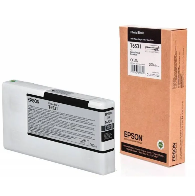 CARTUCHO INK-JET EPSON T6531 COLOR NEGRO FOTO C13T653100
