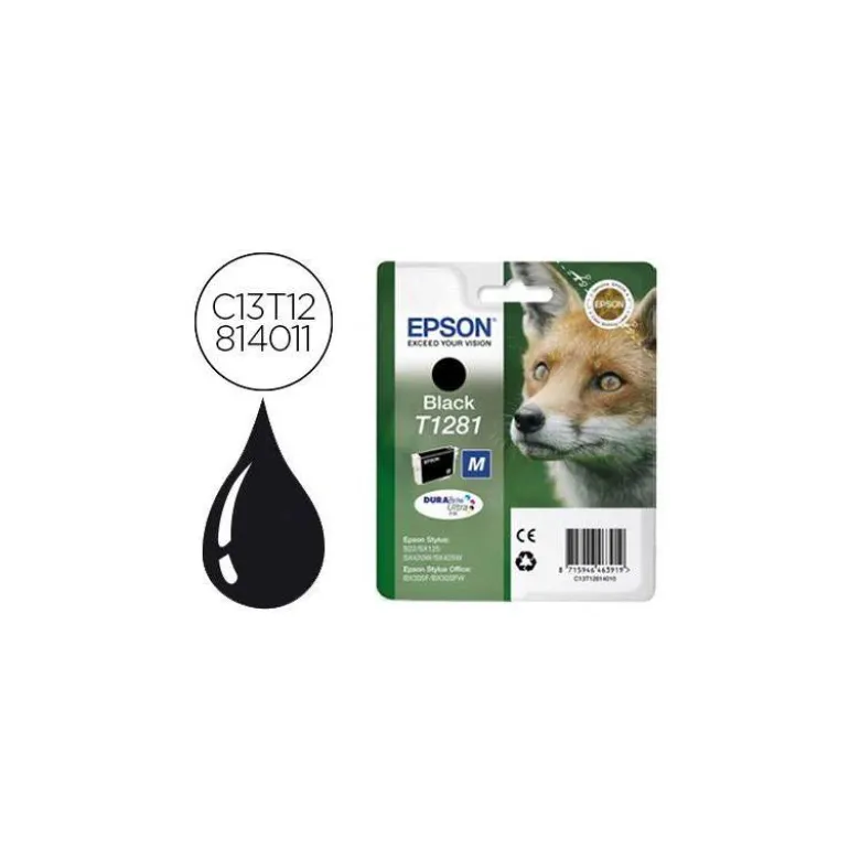 CARTUCHO INK-JET EPSON T1281 COLOR NEGRO C13T12814012