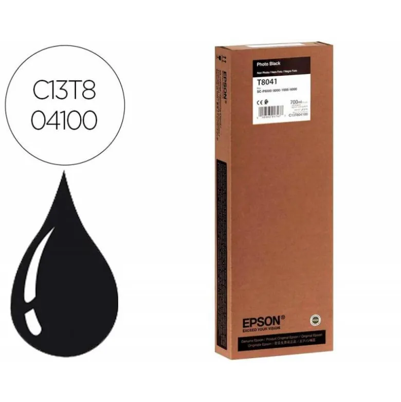 CARTUCHO INK-JET EPSON T8041 COLOR NEGRO C13T804100