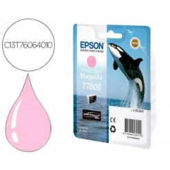 CARTUCHO INK-JET EPSON T7606 COLOR MAGENTA CLARO C13T76064010