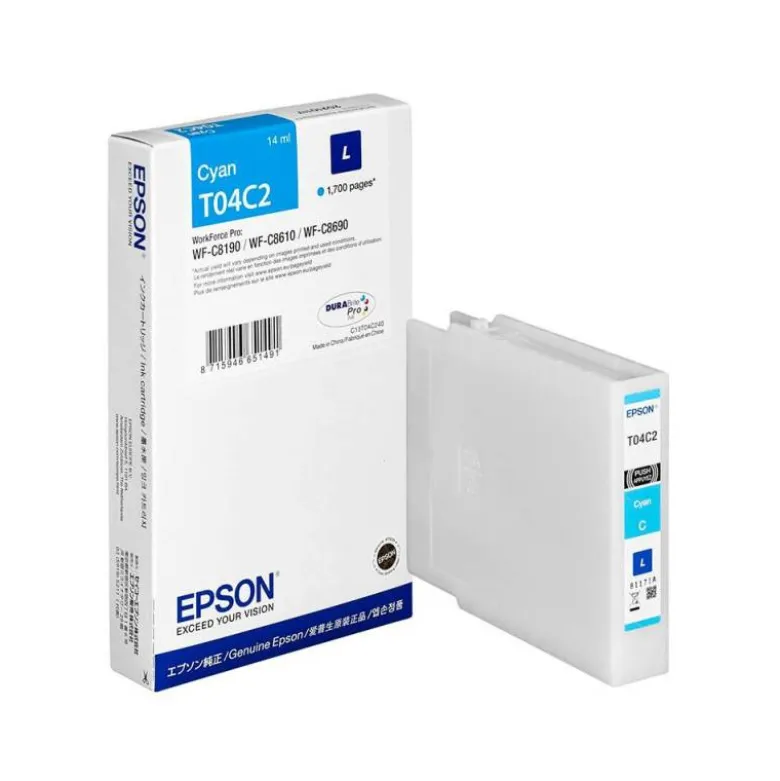 CARTUCHO INK-JET EPSON T04C2 COLOR CIAN C13T04C240