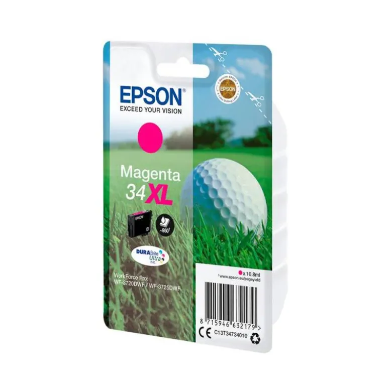 CARTUCHO INK-JET EPSON 34XL COLOR MAGENTA C13T34734010
