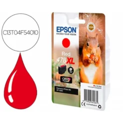 CARTUCHO INK-JET EPSON 478XL COLOR ROJO C13T04F54010