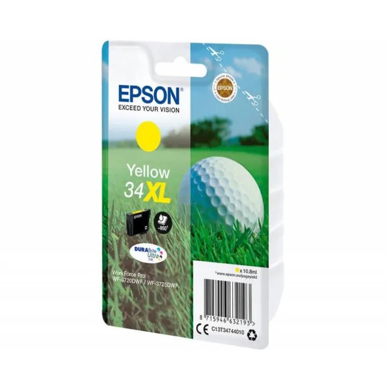 CARTUCHO INK-JET EPSON 34XL COLOR AMARILLO C13T34744010