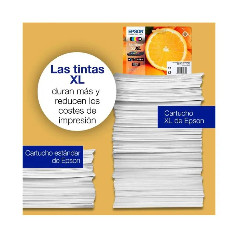 CARTUCHO INK-JET EPSON 33XL COLOR NEGRO C13T33514012