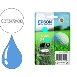 CARTUCHO INK-JET EPSON 34XL COLOR CIAN C13T34724010