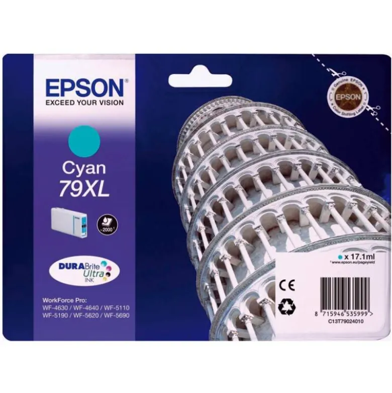 CARTUCHO INK-JET EPSON 79XL COLOR CIAN C13T79024010