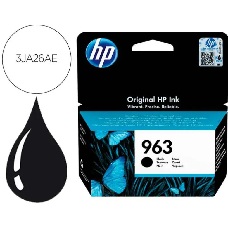 CARTUCHO INK-JET HP 963 COLOR NEGRO 3JA26AE