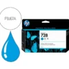 CARTUCHO INK-JET HP DESIGNJET 728 COLOR CIAN F9J67A