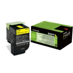 Cartucho Lexmark 802HYE Amarillo 80C2HYE