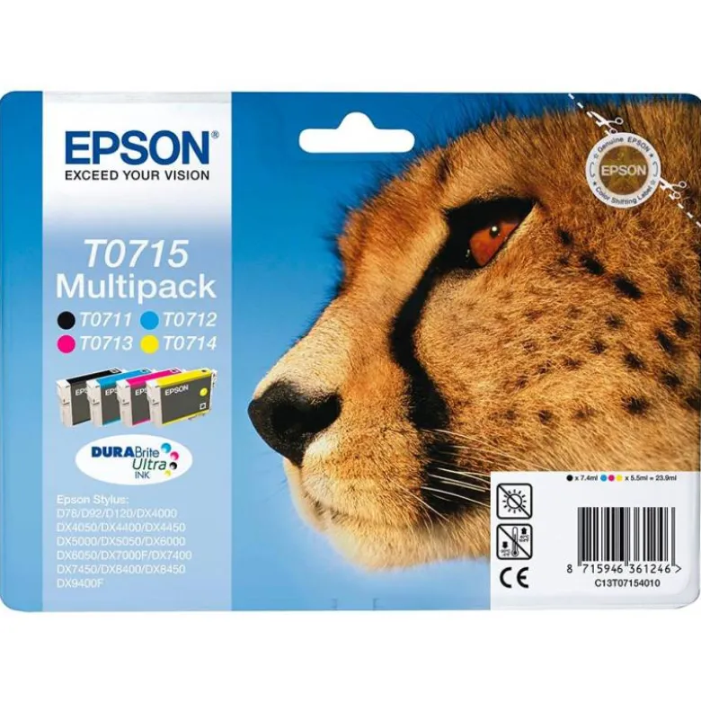 CARTUCHOS INK-JET EPSON T0715 MULTICLOR C13T07154012