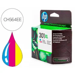 CARTUCHOS INK-JET HP 301XL TRICOLOR CH564EE