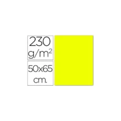 Cartulina color amarillo fluorescente Sadipal 230 gramos