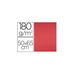 Cartulina Color Rojo Liderpapel 50x65 cm 185 gr