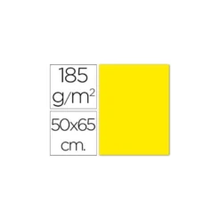 Cartulina Guarro amarillo canario 500 x 650 mm de 185 gm2