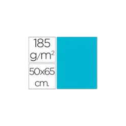 Cartulina Guarro azul turquesa 500 x 650 mm 185 g/m2