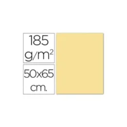 Cartulina Guarro crema 500 x 650 mm de 185 g/m2