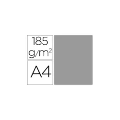 Cartulina Guarro din A4 gris perla 185 gr paquete 50 hojas
