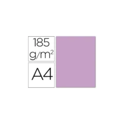 Cartulina Guarro din A4 lila 185 gr paquete 50 hojas