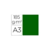 Cartulina Guarro din a3 verde billar 185 gr paquete 50 hojas