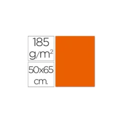 Cartulina Guarro naranja mandarina 50x65 cm 185 grs